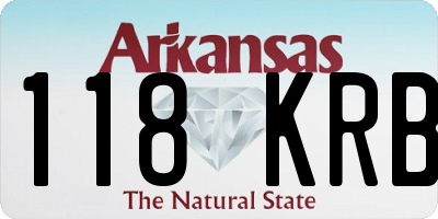 AR license plate 118KRB