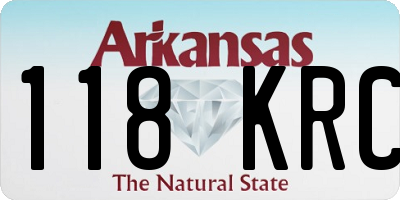 AR license plate 118KRC