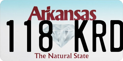 AR license plate 118KRD