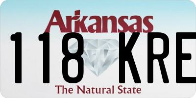 AR license plate 118KRE
