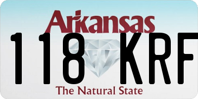 AR license plate 118KRF