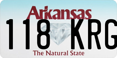 AR license plate 118KRG