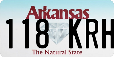 AR license plate 118KRH