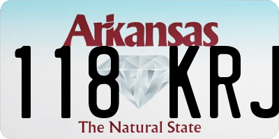 AR license plate 118KRJ