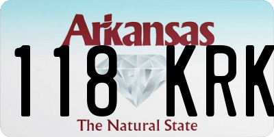 AR license plate 118KRK