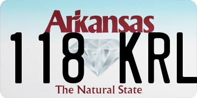 AR license plate 118KRL