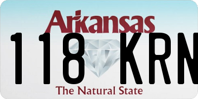 AR license plate 118KRN