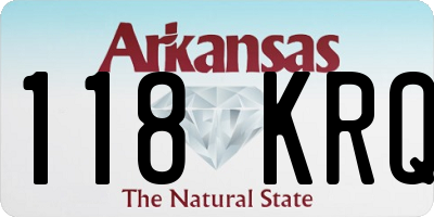 AR license plate 118KRQ