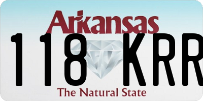 AR license plate 118KRR