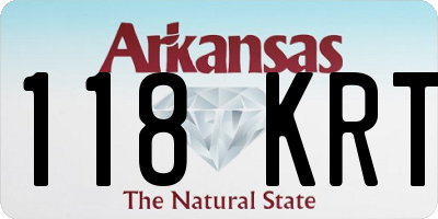 AR license plate 118KRT
