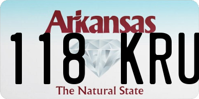 AR license plate 118KRU