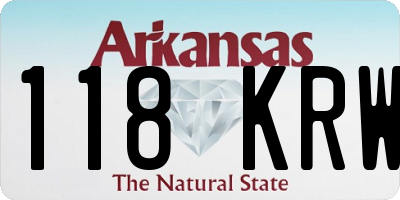 AR license plate 118KRW