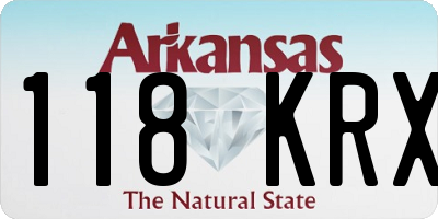 AR license plate 118KRX