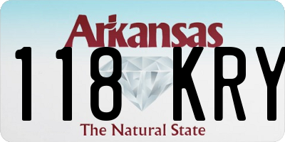 AR license plate 118KRY
