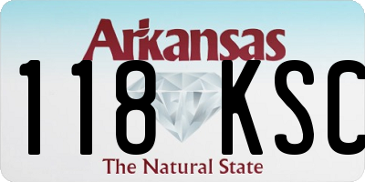 AR license plate 118KSC