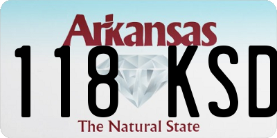 AR license plate 118KSD