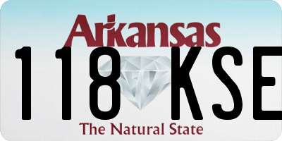 AR license plate 118KSE