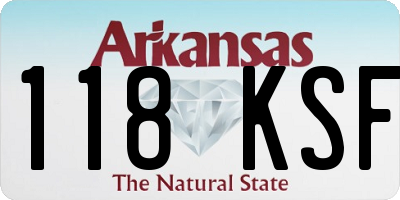 AR license plate 118KSF