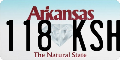 AR license plate 118KSH