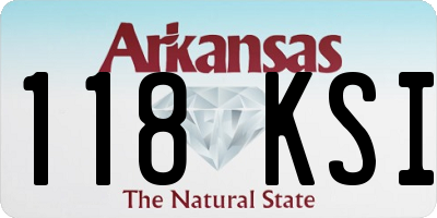 AR license plate 118KSI