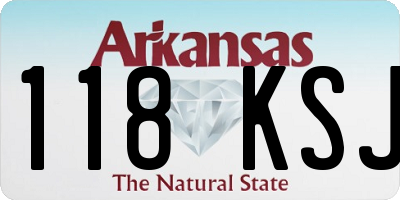 AR license plate 118KSJ