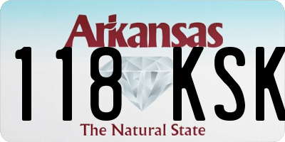 AR license plate 118KSK