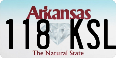 AR license plate 118KSL