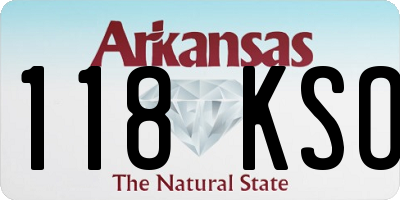 AR license plate 118KSO