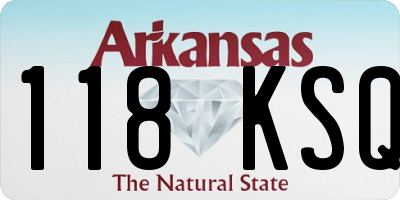 AR license plate 118KSQ