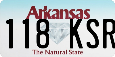 AR license plate 118KSR