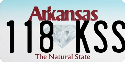 AR license plate 118KSS