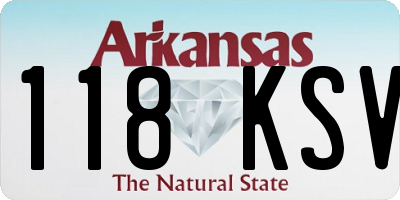 AR license plate 118KSV