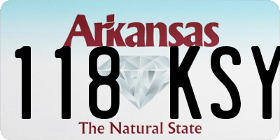 AR license plate 118KSY
