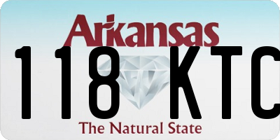 AR license plate 118KTC