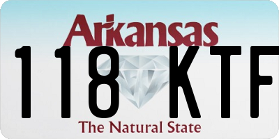 AR license plate 118KTF