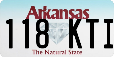 AR license plate 118KTI