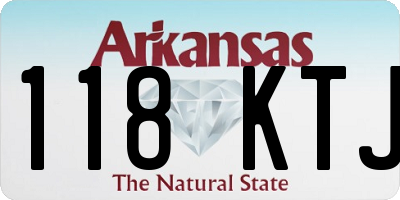 AR license plate 118KTJ