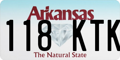 AR license plate 118KTK