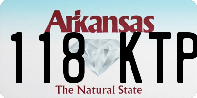 AR license plate 118KTP