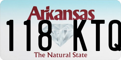 AR license plate 118KTQ