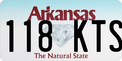 AR license plate 118KTS