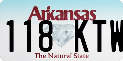 AR license plate 118KTW