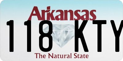 AR license plate 118KTY