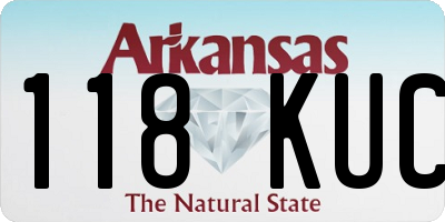 AR license plate 118KUC