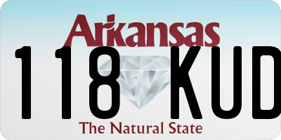 AR license plate 118KUD