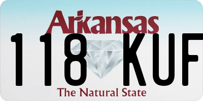 AR license plate 118KUF