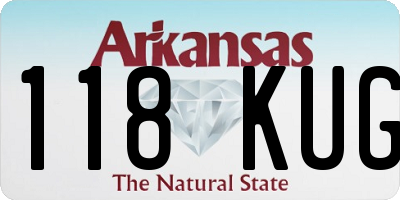 AR license plate 118KUG