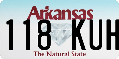 AR license plate 118KUH