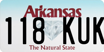 AR license plate 118KUK