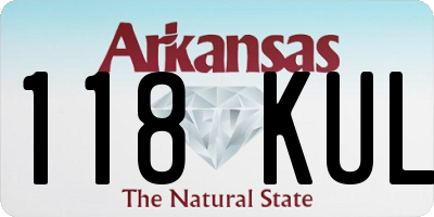 AR license plate 118KUL
